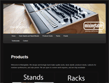 Tablet Screenshot of mixingtable.com
